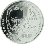 1½ Euros Victor Hugo obverse image