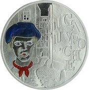 1½ Euros Victor Hugo, France, 2002 reverse image