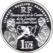 1½ Euros Louisiana Purchase obverse image