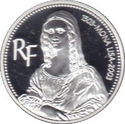 1½ Euros Mona Lisa obverse image