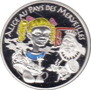 1½ Euros Alice in Wonderland, France, 2003 reverse image