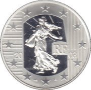 1½ Euros Map of Europe obverse image