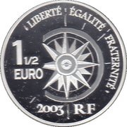 1½ Euros Orient Express, France, 2003 reverse image