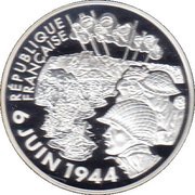 1½ Euros Normandy Invasion obverse image
