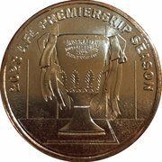 1 Dollar In the name of Elizabeth II; 6th portrait - AFL Premiership, Australia, 2023 reverse image