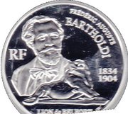 1½ Euros Frédéric Auguste Bartholdi obverse image