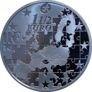 1½ Euros Enlargement of the European Union obverse image