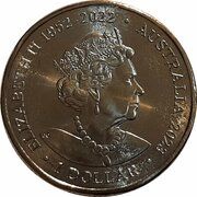 1 Dollar In the name of Elizabeth II; 6th portrait - AFL Premiership; Coloured obverse image