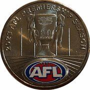 1 Dollar In the name of Elizabeth II; 6th portrait - AFL Premiership; Coloured reverse image