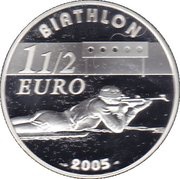 1½ Euros Biathlon, France, 2005 reverse image