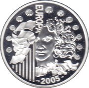1½ Euros European Union Flag, France, 2005 reverse image