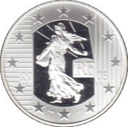 1½ Euros Law of December 9, 1905 obverse image