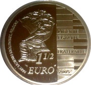 1½ Euros Fryderyk Chopin reverse image