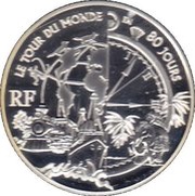 1½ Euros "Around The World In 80 Days" obverse image