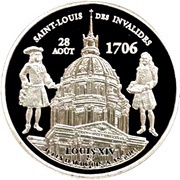 1½ Euros Dome of Les Invalides, France, 2006 reverse image