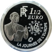 1½ Euros Journée de l'Europe obverse image