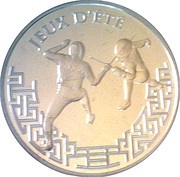 1½ Euros Fencing, France, 2006 reverse image