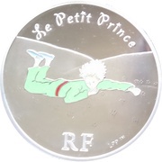 1½ Euros The Little Prince laid down in the grass obverse image
