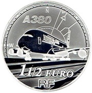 1½ Euro Europa 2007 A380 obverse image