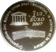 1½ Euros Great Wall of China, France, 2007 reverse image