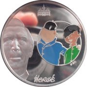1½ Euros Tintin and Chang, France, 2007 reverse image