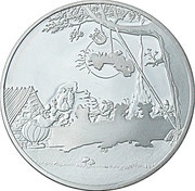 1½ Euros Astérix - The Banquet, France, 2007 reverse image
