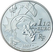1½ Euros Astérix - The Chase obverse image
