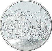 1½ Euros Astérix - The Chase, France, 2007 reverse image