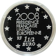 1½ Euros French Presidency obverse image