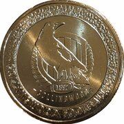 1 Dollar In the name of Elizabeth II; 6th portrait - Collingwood Magpies, Australia, 2023 reverse image
