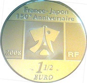 1½ Euros "La Liberté" obverse image