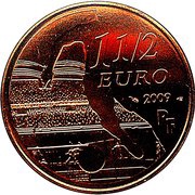 1½ Euros Olympique Lyonnais obverse image