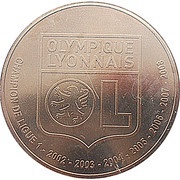 1½ Euros Olympique Lyonnais reverse image