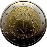 2 Euros Treaty of Rome obverse image