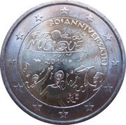 2 Euros Music Day obverse image