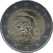 2 Euros Birth of Abbé Pierre obverse image