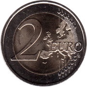 2 Euros Élysée Treaty reverse image