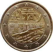 2 Euros D-Day obverse image