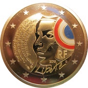 2 Euros Festival of the Federation; Coloured obverse image
