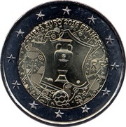 2 Euros EURO 2016 Football Championship obverse image