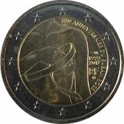2 Euros Pink ribbon obverse image