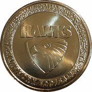 1 Dollar In the name of Elizabeth II; 6th portrait - Hawthorne Hawks, Australia, 2023 reverse image