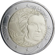 2 Euros Simone Veil obverse image