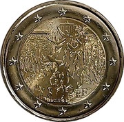 2 Euros Berlin Wall obverse image
