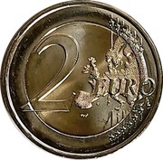 2 Euros Berlin Wall reverse image