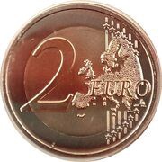 2 Euros Olympic Games, Paris 2024 - France 2021 reverse image