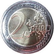 2 Euros Erasmus Programme, France, 2022 reverse image