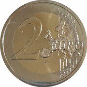 2 Euros Olympic Games, Paris 2024 - France 2022, France, 2022 reverse image