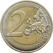 2 Euros 2nd type, France, 2022-2024 reverse image