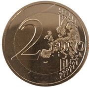 2 Euros Olympic Games, Paris 2024 - France 2023, France, 2023 reverse image